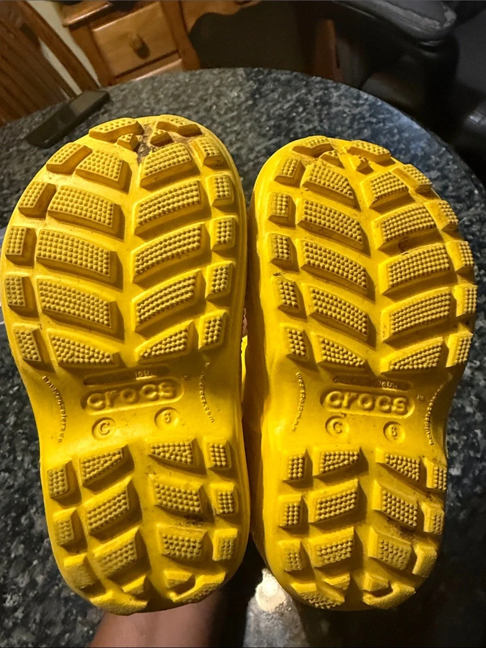 CROCS Kids Yellow Pull-On Rain Boots
